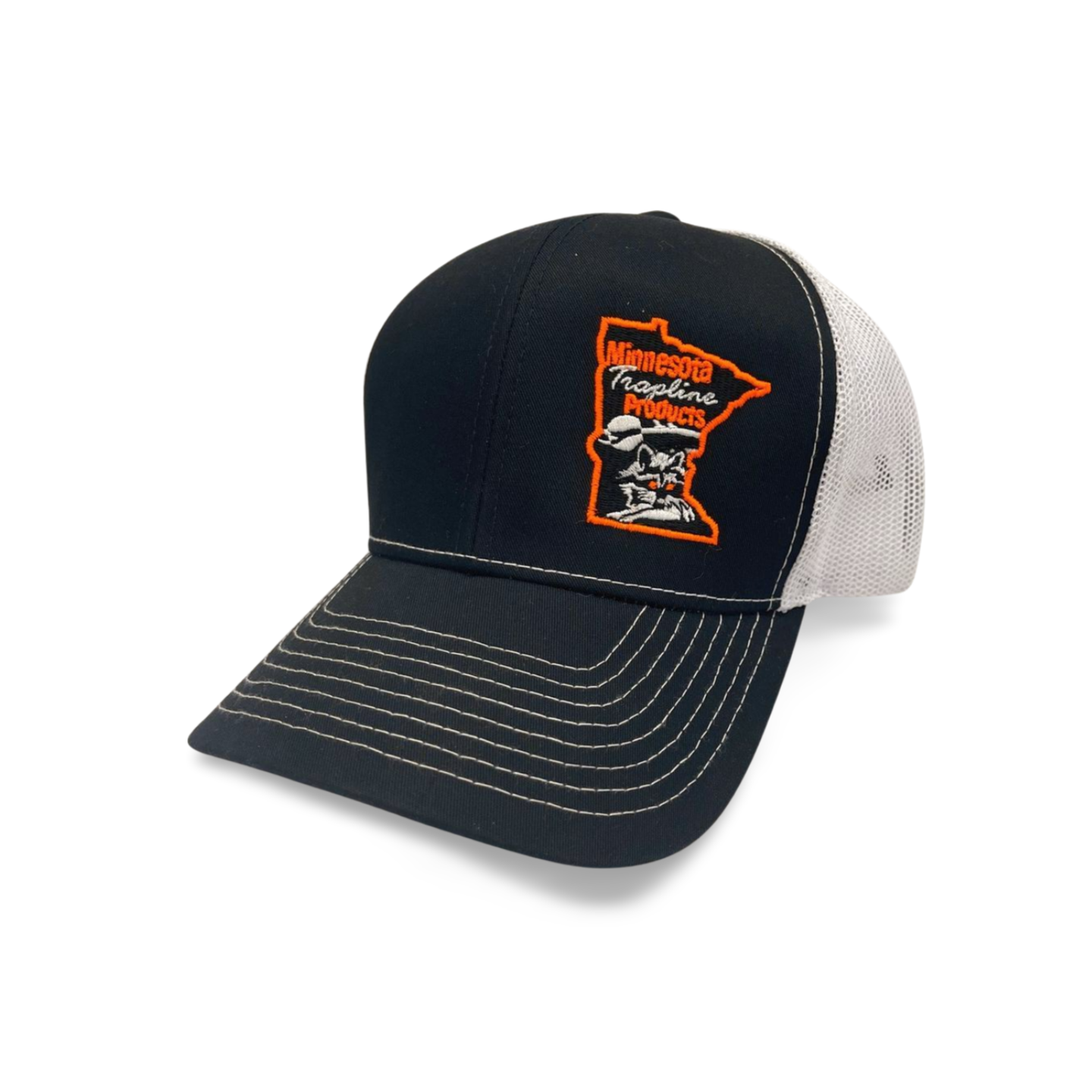 Minnesota Trapline Products Trucker Hat - Black and White