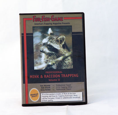 Pro. Mink & Coon Trapping Vol II - Fur Fish & Game - DVD