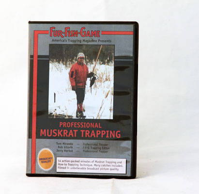 Professional Muskrat Trapping - Fur Fish & Game - DVD