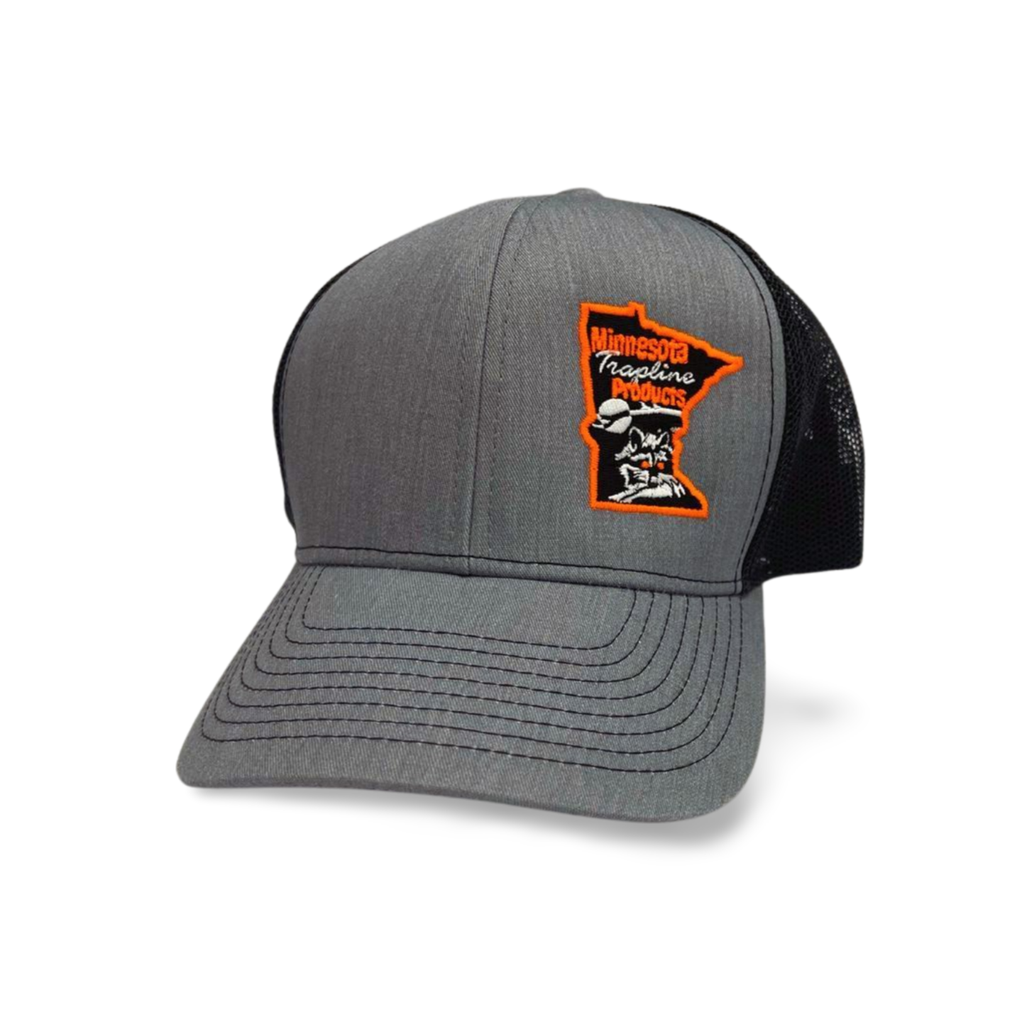 Minnesota Trapline Trucker Hat - Gray and Black